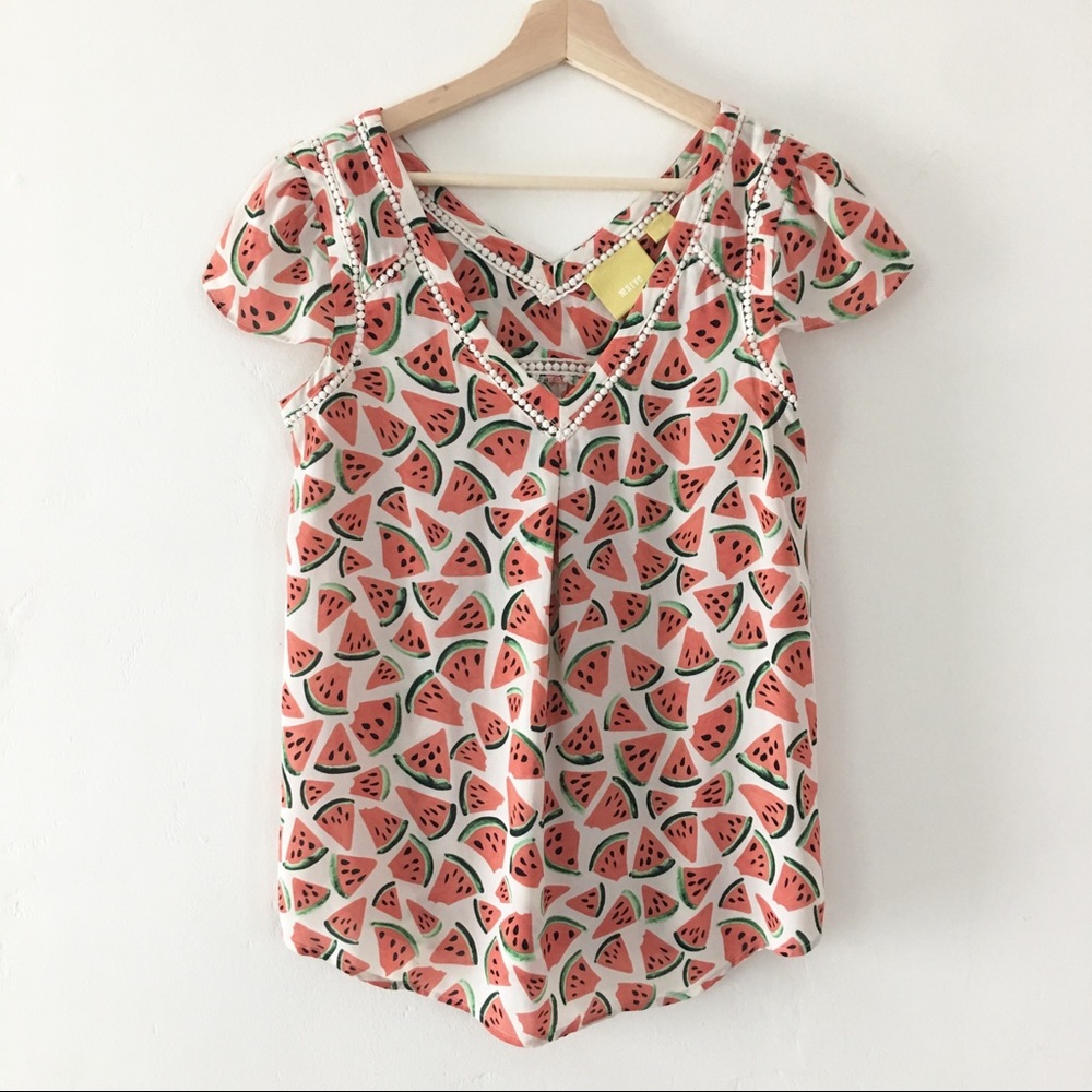 Anthropologie Maeve “Picnic Days” Watermelon Tee